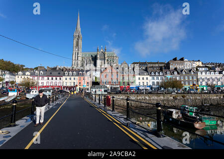 Città portuale di Cobh - RMS Titanic il porto finale della chiamata, nella contea di Cork, Irlanda Foto Stock