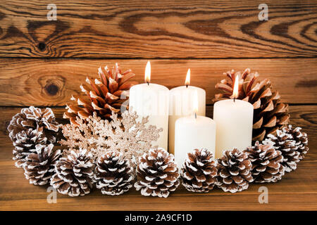 Avvento e Natale decorazioni Foto Stock