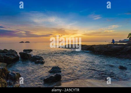 Tropical Beach, Costa Rica Foto Stock