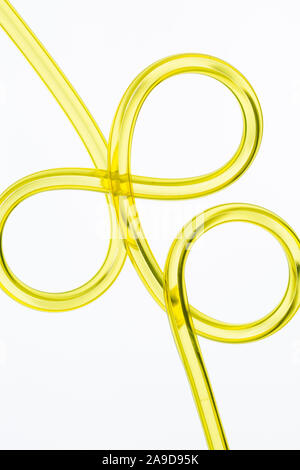 Cannuccia, giallo, studio Foto Stock