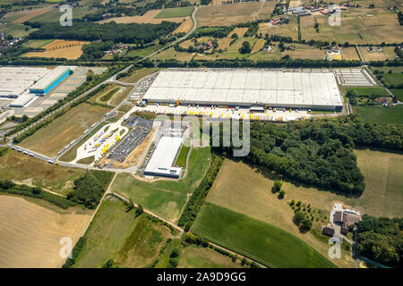 Logistica di Amazon Werne GmbH - DTM1, Amazon Hall, termo sensore GmbH, Werne, zona della Ruhr, Nord Reno-Westfalia, Germania Foto Stock