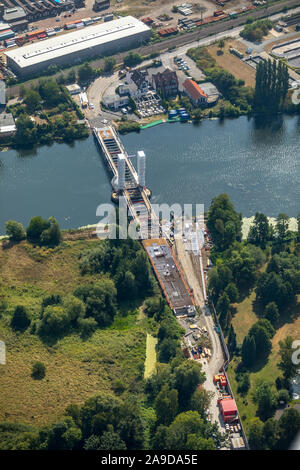 Kampmann ponte tra Kupferdreh e Heisingen presso la Ruhr, Valle della Ruhr, Essen, la zona della Ruhr, Nord Reno-Westfalia, Germania Foto Stock