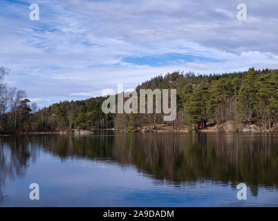 La Svezia, Bohus, costa ovest, nel Kattegat, nel lago a Munkedal Foto Stock