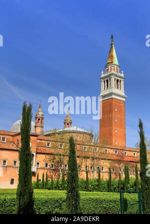 Basilica di San Giorgio Maggiore sull'isola di San Giorgio Maggiore, Venezia, Veneto, Italia Foto Stock