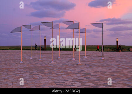 Lungomare di San Pietro Ording, Schleswig-Holstein, Germania Foto Stock