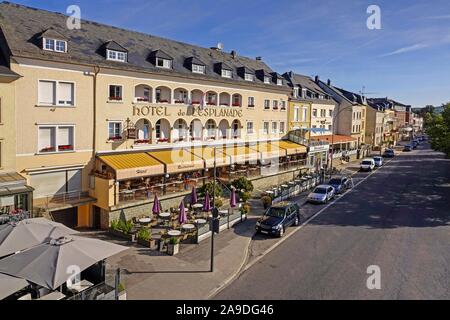 Hotel Esplanade a Remich presso la Mosella, cantone di Remich, Lussemburgo Foto Stock