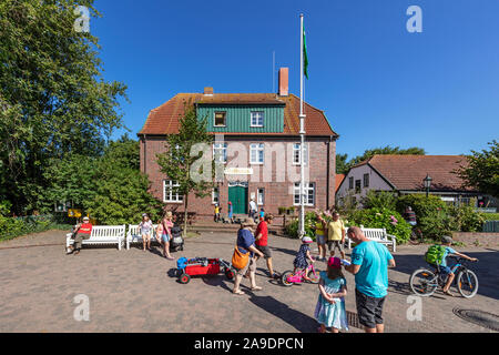 Town Hall, Spiekeroog island, Bassa Sassonia, Foto Stock