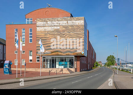 Patrimonio Mondiale UNESCO il Wadden Sea Visitor Centre in Wilhelmshaven, Bassa Sassonia, Foto Stock