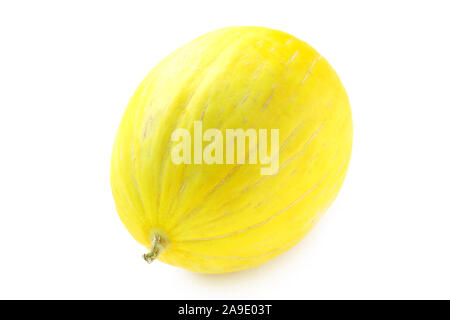 Melone Honeydew isolato su bianco Foto Stock