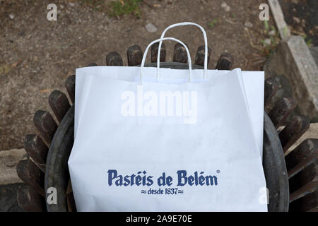 Pastéis de Belém - il miglior Pastel de Nata a Lisbona Foto Stock