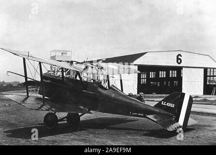 Tre quarti posteriore di American E.S. - 5-aereo. Comitato di Informazione al pubblico. Wilbur Wright campo di aviazione 1916- 1922 Foto Stock