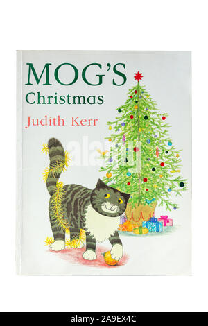 Mog Natale libro per bambini da Judith Kerr, Greater London, England, Regno Unito Foto Stock