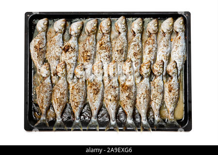 Sardine grigliate Foto Stock