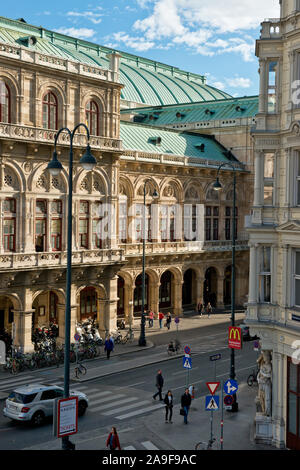 Opera di Stato di Vienna Casa. Austria Foto Stock