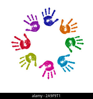 Handprint Foto Stock