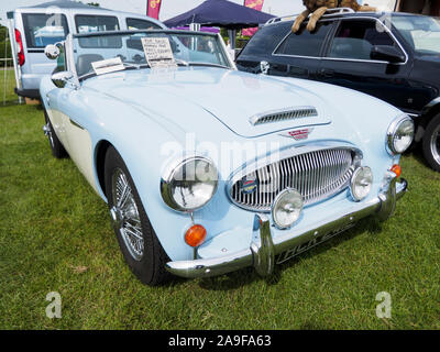 Un'annata 1969 Austin-Healey 3000 MkIII classic car. Foto Stock