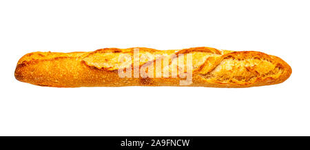 Baguette francese isolati su sfondo bianco Foto Stock