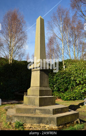 Ferrand's Memorial, St Ives station wagon, Bingley, West Yorkshire Foto Stock