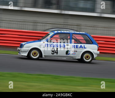 Fino a Bechtolsheimer, MG Metro Turbo, Storico Touring Car Challenge, 1966-1990, Silverstone Classic, luglio 2019, Silverstone, Northamptonshire, Inghilterra Foto Stock