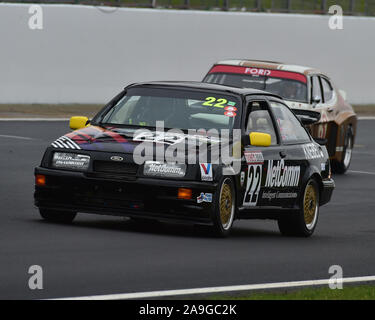 Paolo Mensley, Matt Ellis, Ford Sierra Cosworth RS500, Storico Touring Car Challenge, 1966-1990, Silverstone Classic, luglio 2019, Silverstone, Northamp Foto Stock