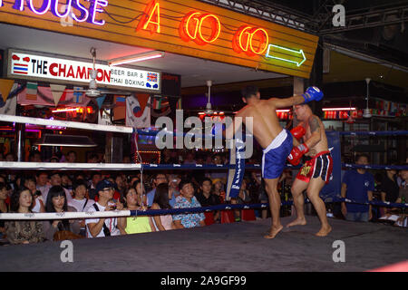 Thaiboxen in Pattaya Foto Stock