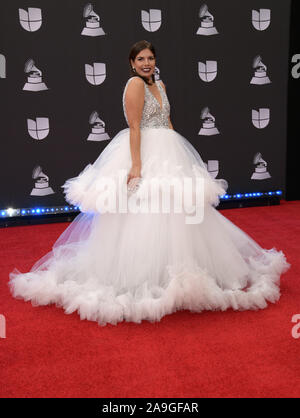 LAS VEGAS NV - novembre 14: Fernanda Kelly al ventesimo annuale di Latin Grammy Awards a MGM Grand Garden Arena di Las Vegas, Nevada, il 14 novembre 2019. Credito: Damairs Carter/MediaPunch Foto Stock