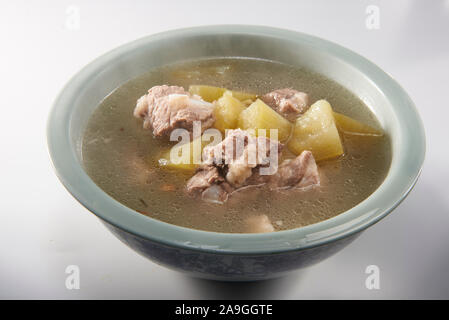 Una deliziosa cucina Cinese, melone zuppa di nervature Foto Stock