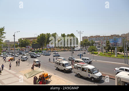 Il centro della città di Tashkent, Uzbekistan. Foto Stock