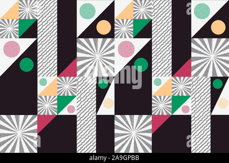 Seamless colorato design geometrico sfondo Foto Stock