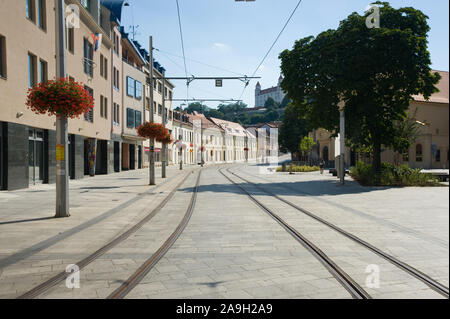 Bratislava, Strassenbahn - Bratislava, tram Foto Stock