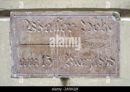 Budapest, Donauhochwasser Foto Stock