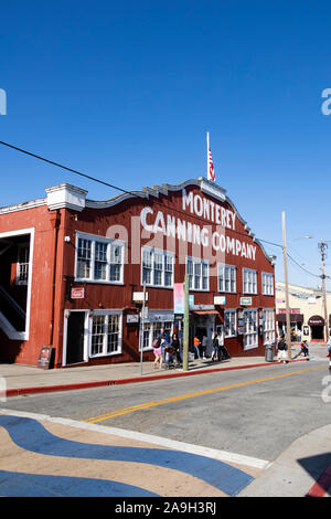 Monterey Canning azienda ferro corrugato edificio, Monterey, California, Stati Uniti d'America Foto Stock