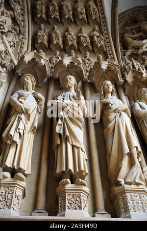 St Etienne de cattedrale di Metz, Metz, Francia Foto Stock