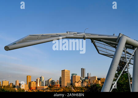 Downtown, skyline di Edmonton, Alberta, Canada Foto Stock