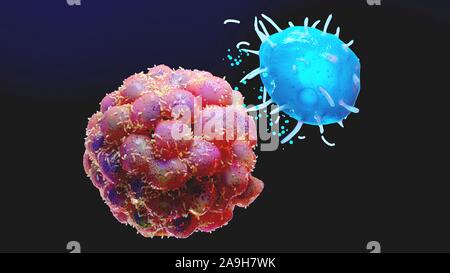 I mastociti e tumore, illustrazione Foto Stock