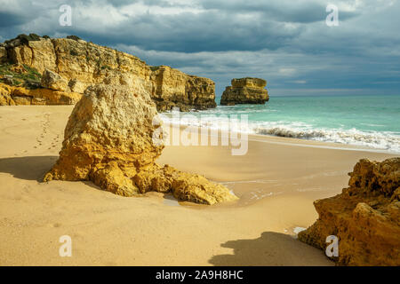 Il Portogallo, Algarve, Praia de Sao Rafael, Albufeira, Foto Stock