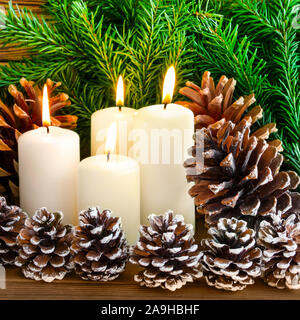 Avvento e Natale decorazioni Foto Stock