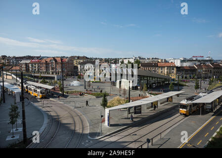 Budapest, Szell Kalman ter (früher Mosva ter) Foto Stock