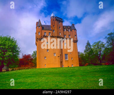 Castello di Craigievar, Highlands scozzesi, Scotland, Regno Unito , una della Scozia piu pittoreschi castelli Foto Stock