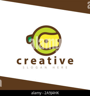 Tennis Logo Robot template vettoriale Foto Stock
