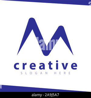 Montagna logo astratto Foto Stock