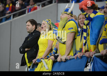 Romania vs Svezia Euro 2020 15.11.2019 qualificatore di gioco giocato su National Arena Stadium di Bucarest Foto Stock