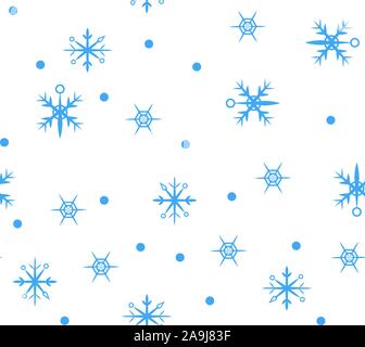 Vettore semplice insolito modello senza cuciture con piano geometrico di fiocchi di neve. Per la stampa della carta da imballaggio texture, poster, winter greeting cards, moda Illustrazione Vettoriale
