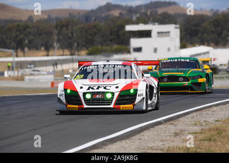 GT-1 Australia Matt Stoupas, KFC Motorsport. Audi GT-1 Australia - Libere 2 Winton canalina Foto Stock