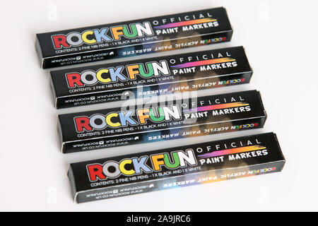 RockFun penne per pittura rock, immagini ufficiali dei prodotti, proprietà rilasciata Foto Stock