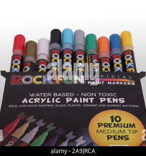 RockFun penne per pittura rock, immagini ufficiali dei prodotti, proprietà rilasciata Foto Stock