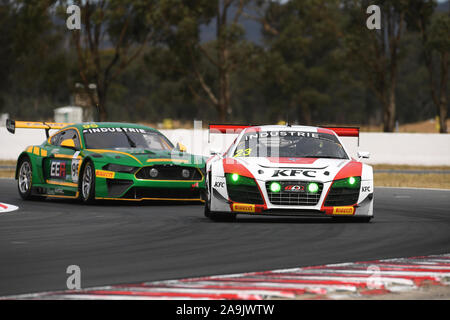 GT-1 Australia Matt Stoupas, KFC Motorsport. Audi GT-1 Australia Gara 1 Winton canalina Foto Stock