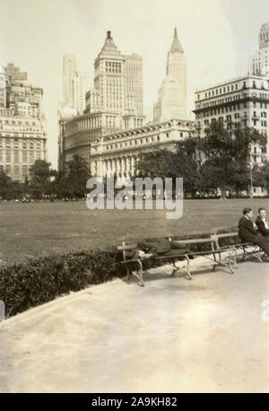Il Central Park di New York, Stati Uniti d'America Foto Stock