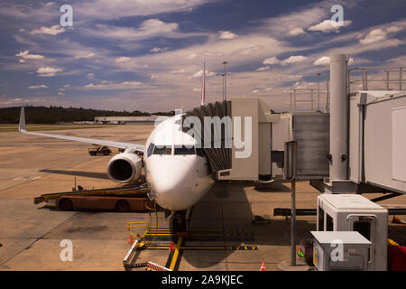 Aeromobile sul cavalletto, Aeroporto di Melbourne Foto Stock