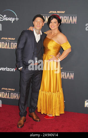 Gina Carano 11/13/2019 "L" Mandalorian Premiere tenutasi presso l'El Capitan theater a Hollywood, CA Foto: Cronos/Hollywood News Foto Stock